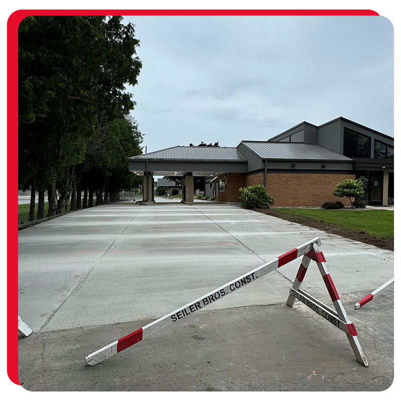 Commercial Concrete Driveway Project